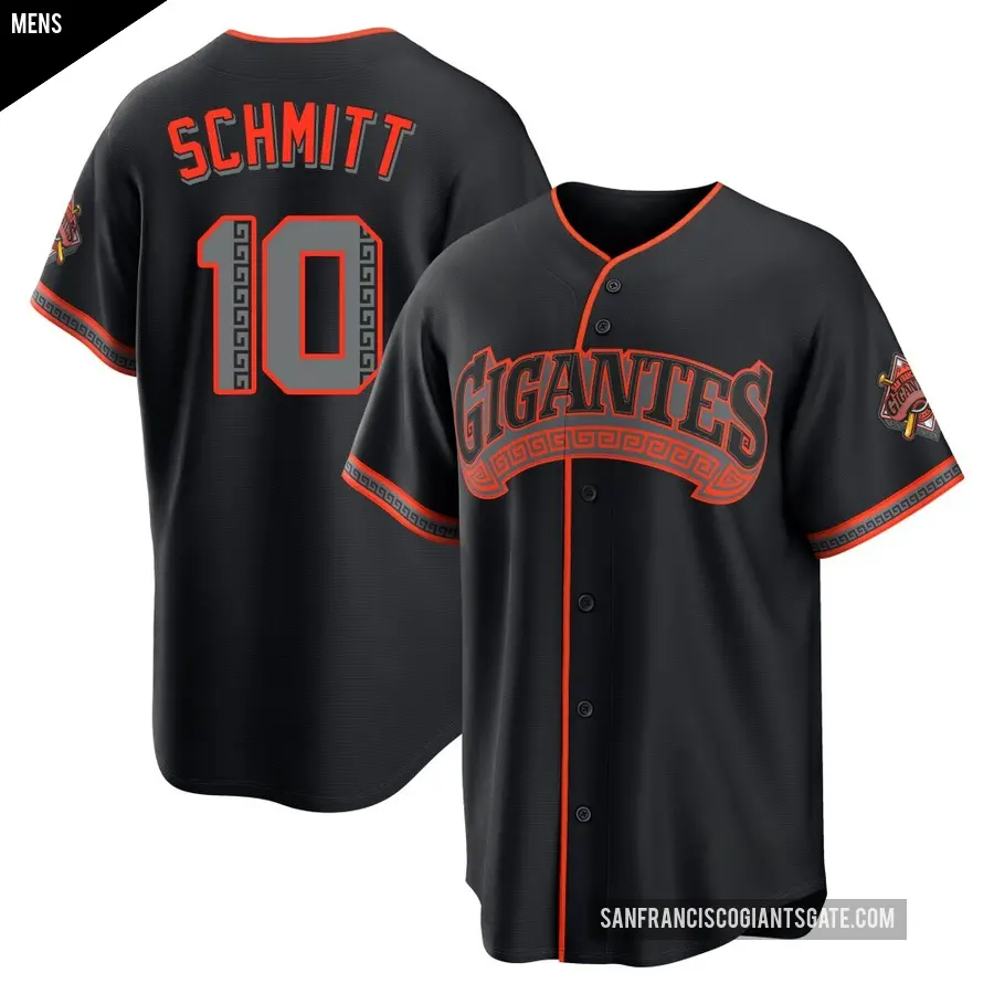 Men's San Francisco Giants ＃10 Casey Schmitt Limited Black Alternate Stadium Jersey