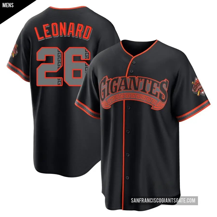 Men's San Francisco Giants ＃26 Jeffrey Leonard Limited Black Alternate Stadium Jersey