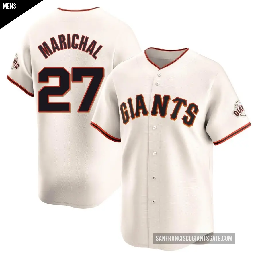 Men's San Francisco Giants ＃27 Juan Marichal Limited Cream Home Jersey