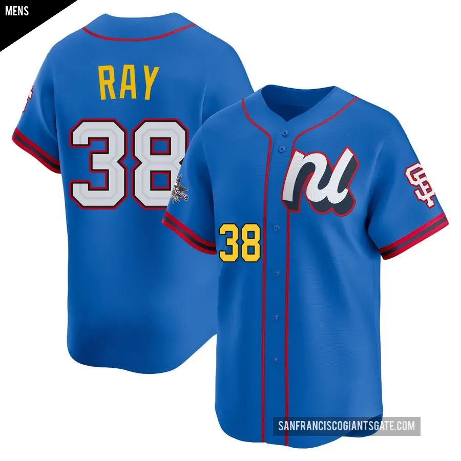 Men's San Francisco Giants ＃38 Robbie Ray Limited Blue National League 2025 All-Star Edition Jersey