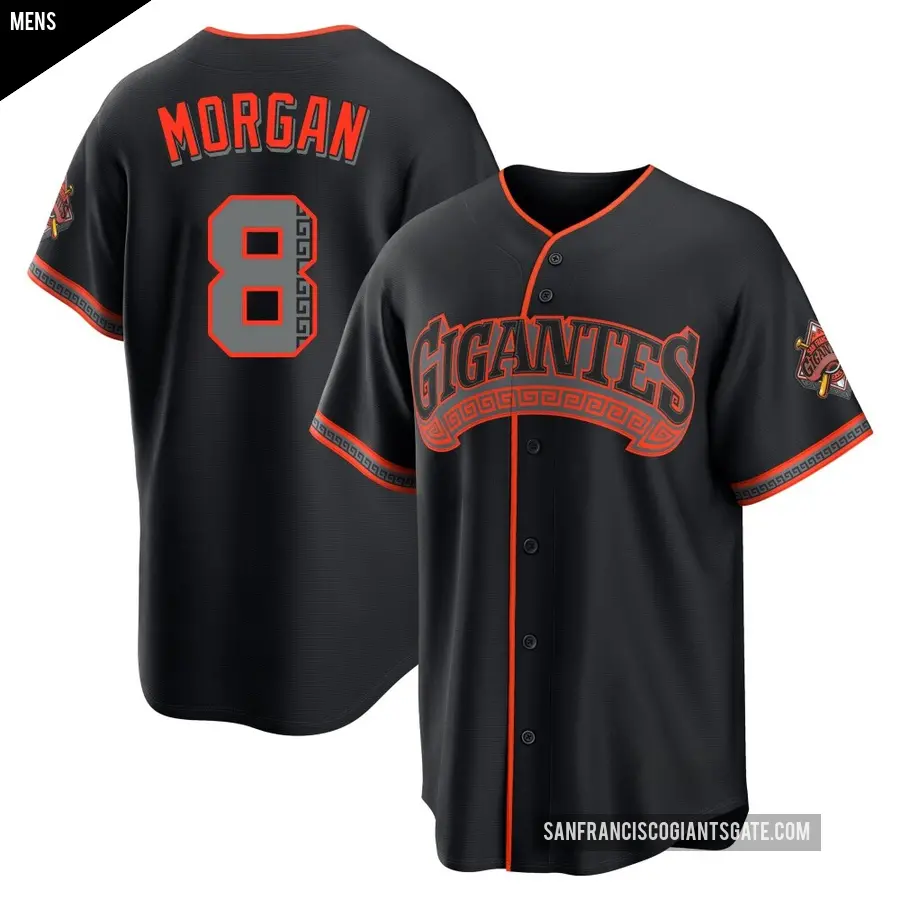 Men's San Francisco Giants ＃8 Joe Morgan Limited Black Alternate Stadium Jersey