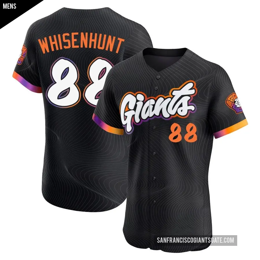 Men's San Francisco Giants ＃88 Carson Whisenhunt Elite Anthracite 2025 City Connect Jersey