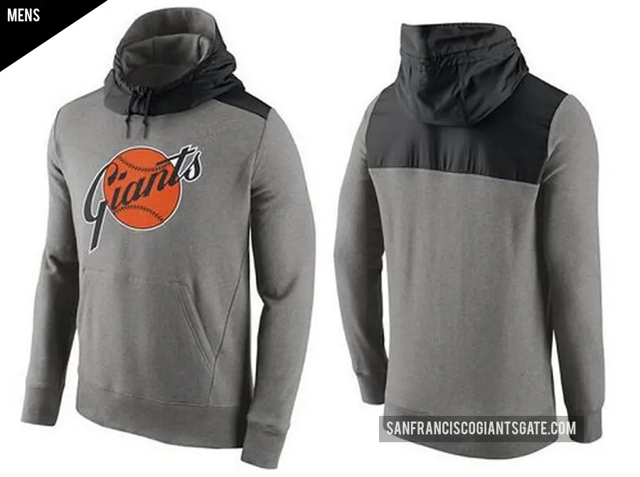Men's San Francisco Giants Gray Cooperstown Collection Hybrid Pullover Hoodie