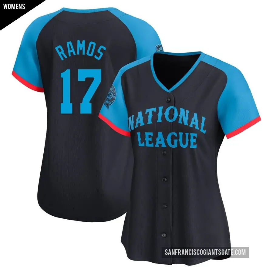 Women's San Francisco Giants ＃17 Heliot Ramos Limited Navy National League 2024 All-Star Game Jersey