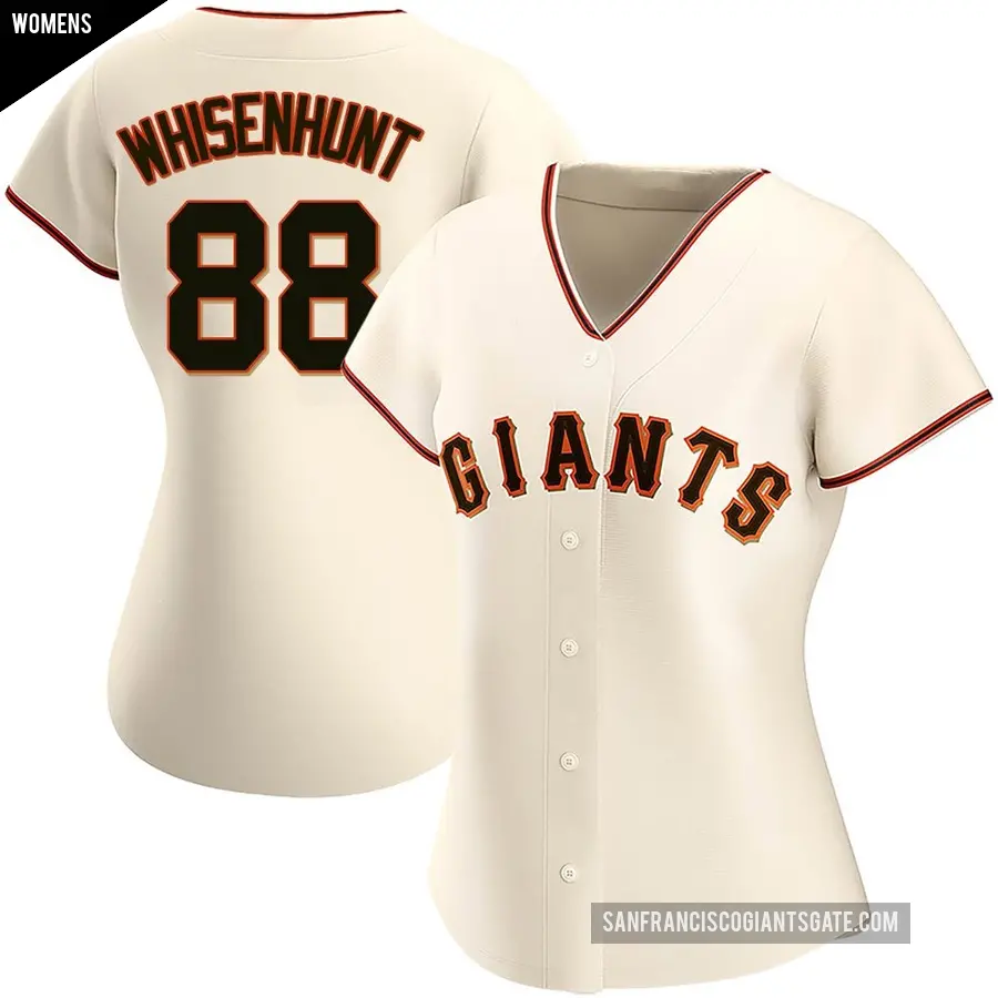 Women's San Francisco Giants ＃88 Carson Whisenhunt Authentic Cream Home Jersey