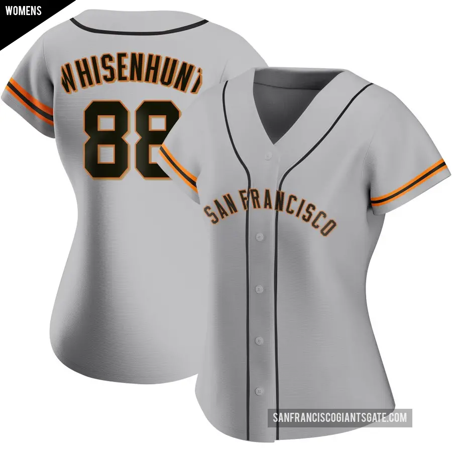 Women's San Francisco Giants ＃88 Carson Whisenhunt Authentic Gray Road Jersey