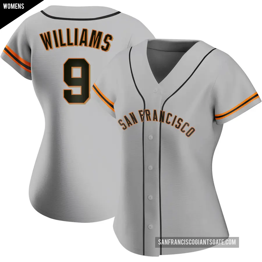 Women's San Francisco Giants ＃9 Matt Williams Replica Gray Road Jersey