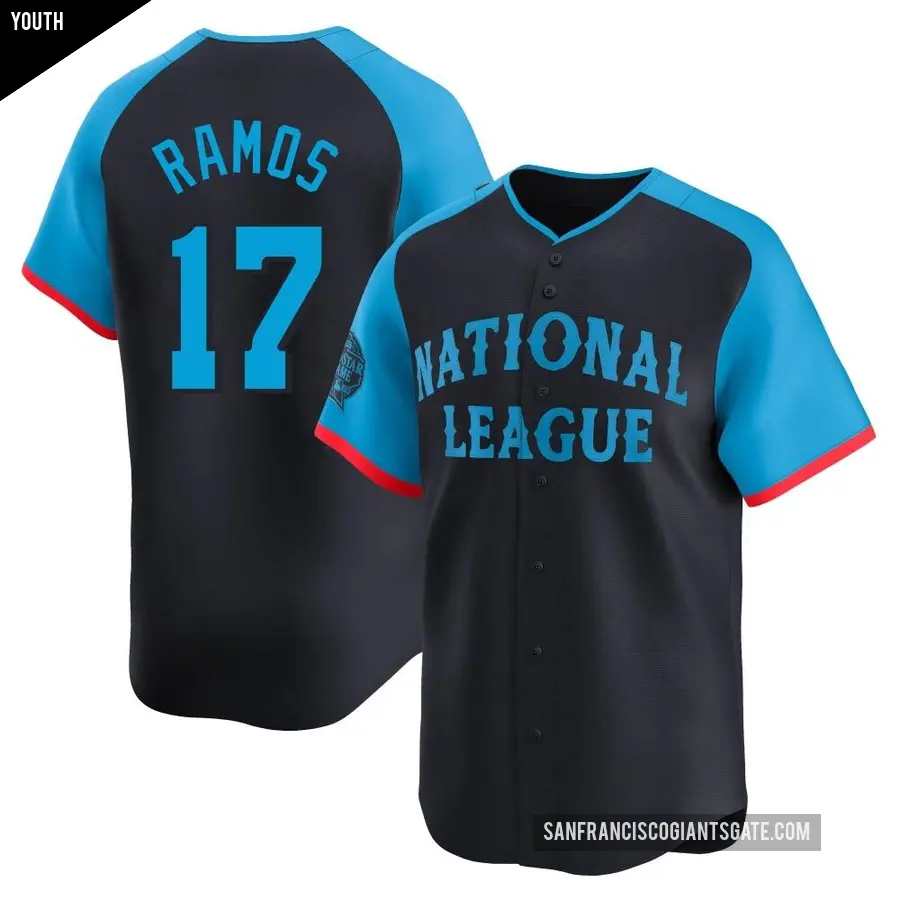Youth San Francisco Giants ＃17 Heliot Ramos Limited Navy National League 2024 All-Star Game Jersey