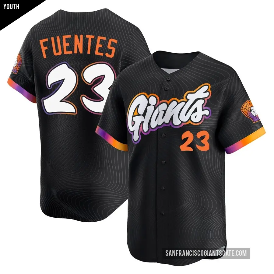 Youth San Francisco Giants ＃23 Tito Fuentes Limited Anthracite 2025 City Connect Jersey