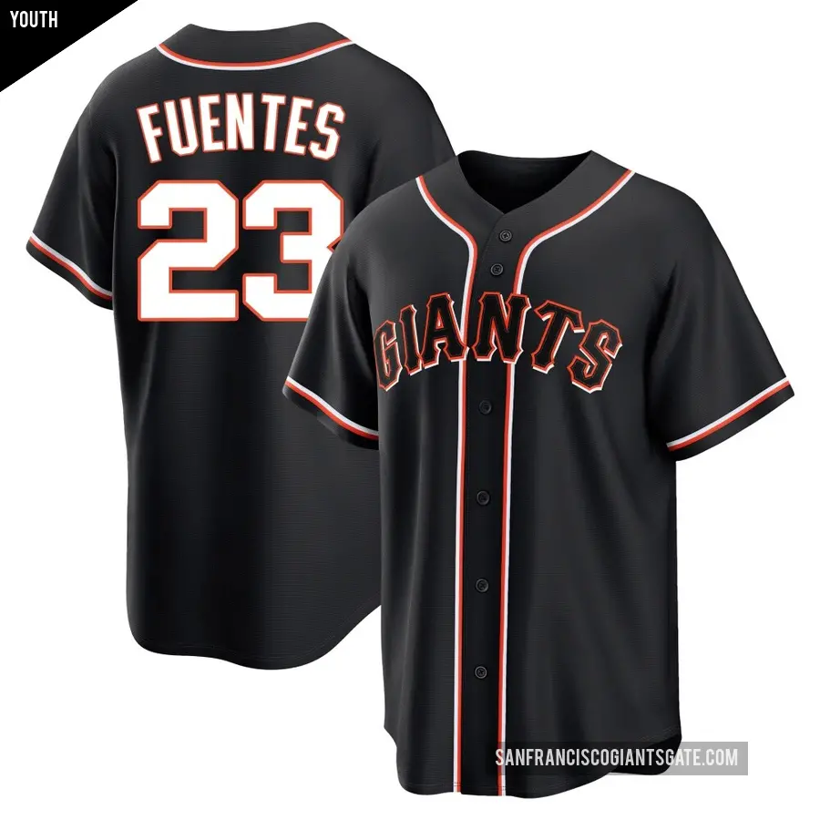 Youth San Francisco Giants ＃23 Tito Fuentes Replica Black Fashion Out Jersey