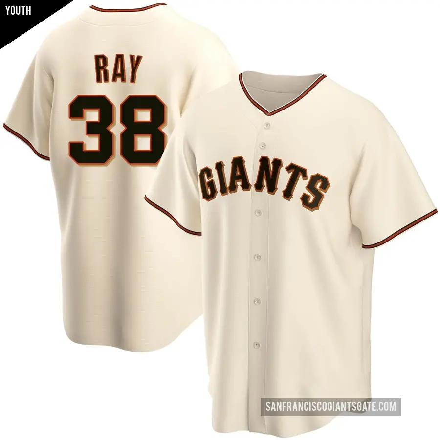 Youth San Francisco Giants ＃38 Robbie Ray Replica Cream Home Jersey