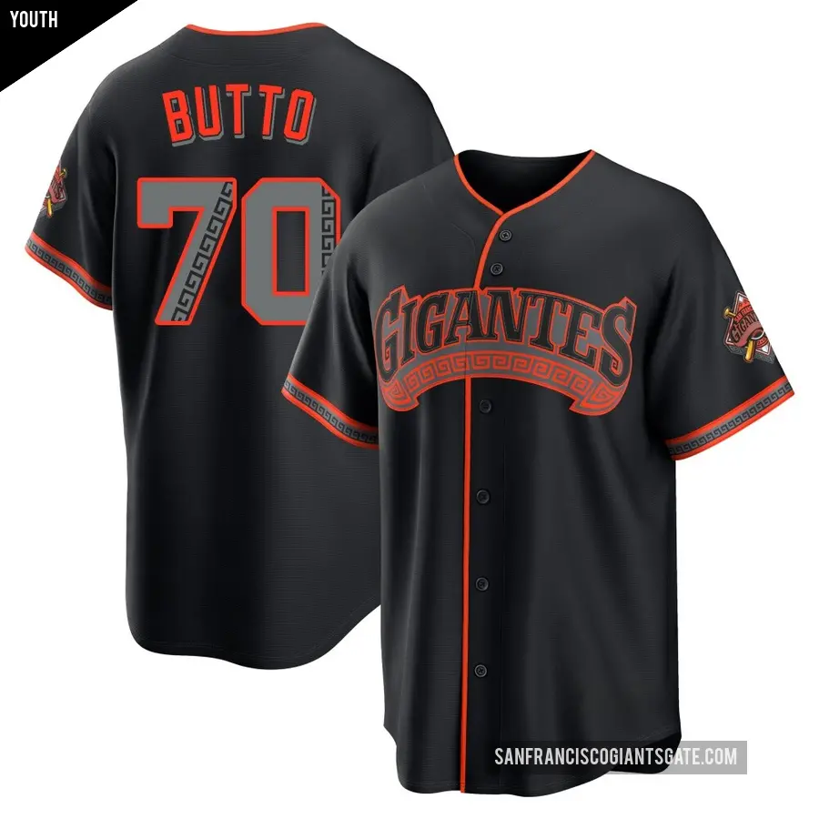 Youth San Francisco Giants ＃70 Jose Butto Limited Black Alternate Stadium Jersey