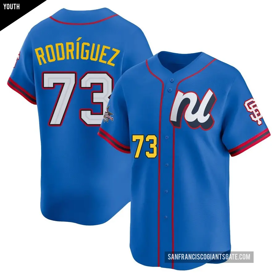 Youth San Francisco Giants ＃73 Randy Rodriguez Limited Blue National League 2025 All-Star Edition Jersey