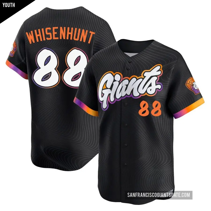 Youth San Francisco Giants ＃88 Carson Whisenhunt Limited Anthracite 2025 City Connect Jersey